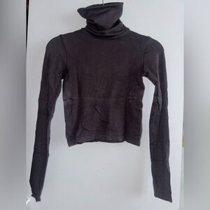 Zara Charcoal Turtleneck Shirt